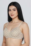 Zivame Padded Regular Wired 3/4th Coverage Tshirt Bra - Skin Flowly Floral — thumbnail 2